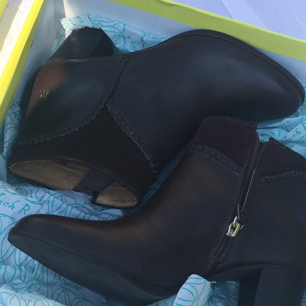 Jack Rogers Chandler espresso booties size 7